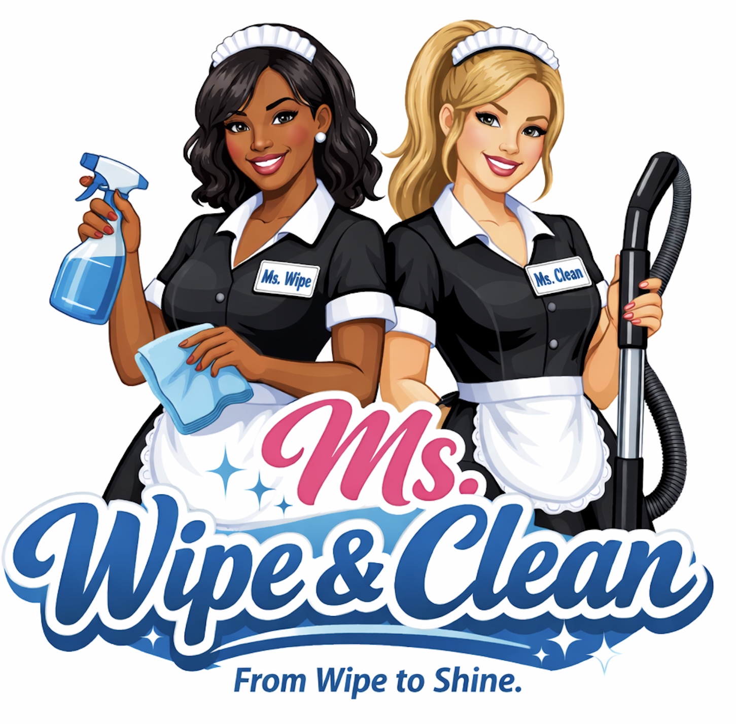 Ms. Wipe & Clean logo